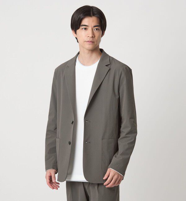 UNITED ARROWS green label relaxing「【WEB限定】JUST fit ナイロン PU リラックス セットアップ -2Wayストレッチ-」|テーラードジャケット|