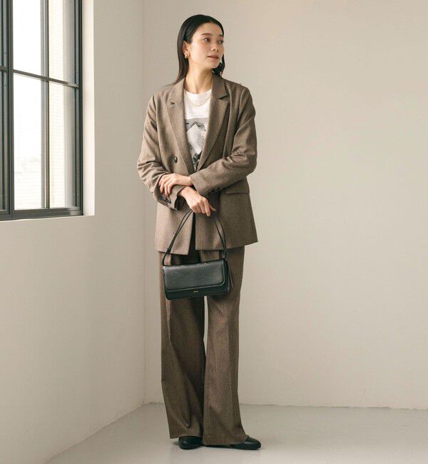 UNITED ARROWS green label relaxing「ホームスパン ダブル ジャケット ストレッチ」|テーラードジャケット|