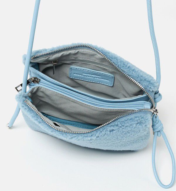 UNITED ARROWS green label relaxing「ボア ジップ ミニショルダーバッグ / ポシェット」|ショルダー・メッセンジャー|