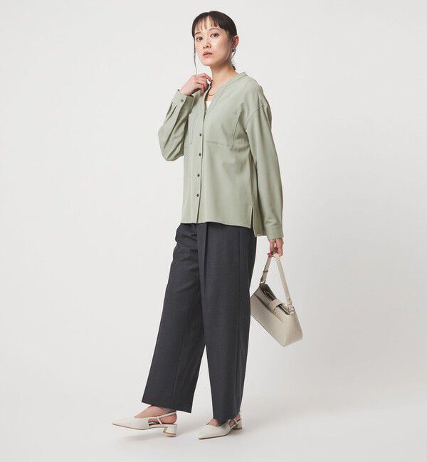 UNITED ARROWS green label relaxing「スキッパー ポケット ロングスリーブ シャツ マシンウォッシャブル」|シャツ・ブラウス|