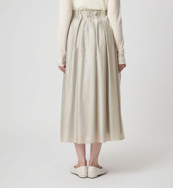 UNITED ARROWS green label relaxing「［size SHORTあり］チンツシアー ギャザー スカート」|フレア|