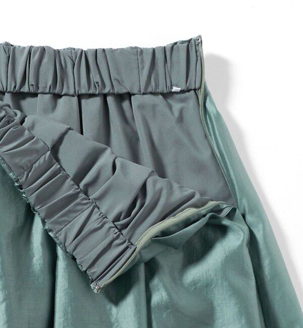 UNITED ARROWS green label relaxing「［size SHORTあり］チンツシアー ギャザー スカート」|フレア|