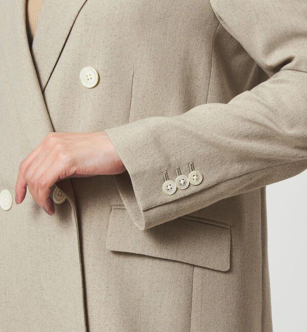 UNITED ARROWS green label relaxing「［size SHORTあり］Greed グリード メランジ ダブル ジャケット」|テーラードジャケット|