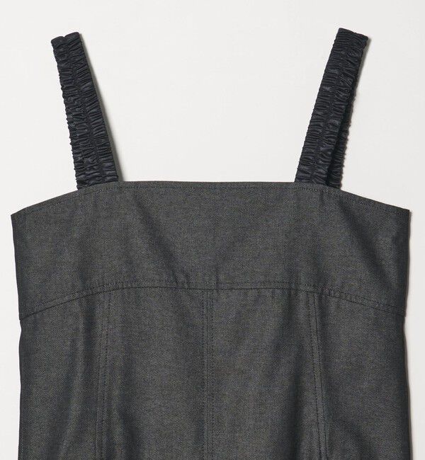 EMMEL REFINES「＜EMMEL REFINES＞EM ギャザーストラップ ジャンパースカート」|ワンピース|