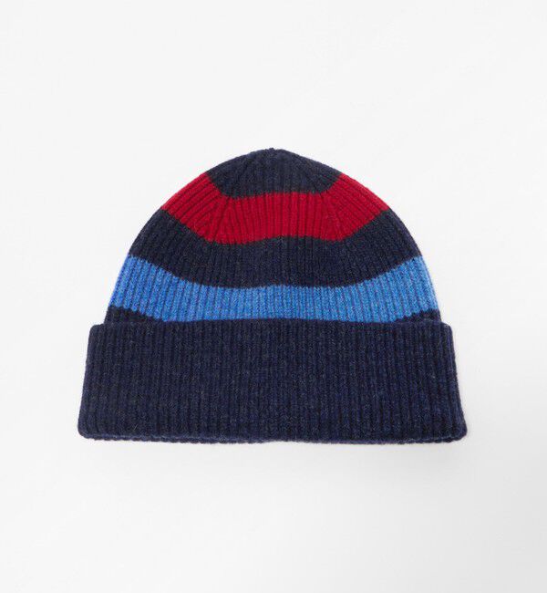 UNITED ARROWS green label relaxing「＜ROBERT MACKIE＞ボーダー ニットキャップ」|ニット帽|NAVY