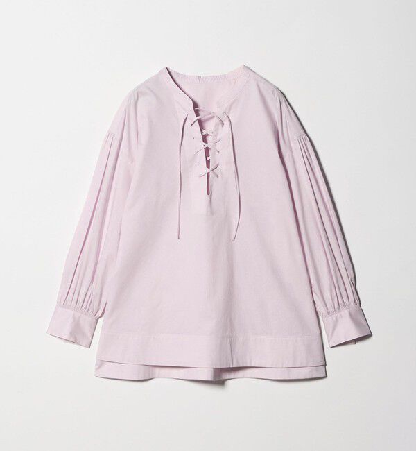 UNITED ARROWS green label relaxing「レースアップ ブラウス」|シャツ・ブラウス|PINK