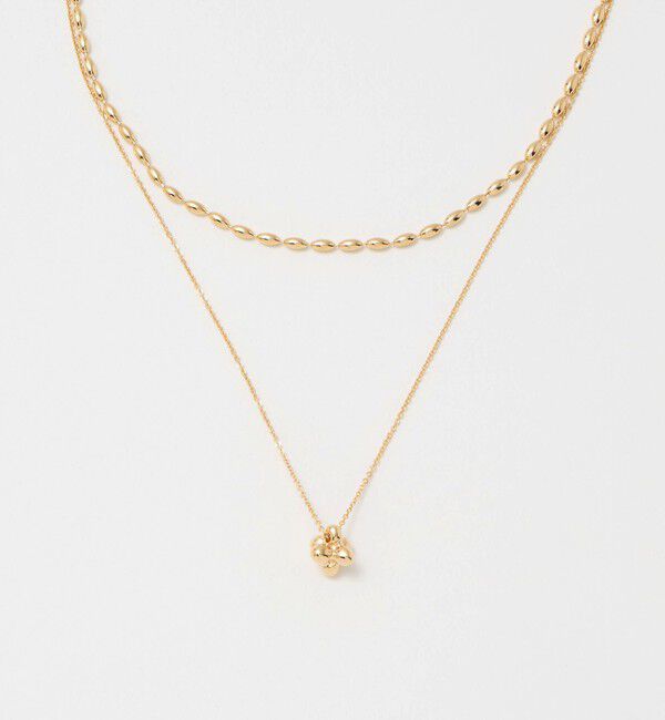 UNITED ARROWS green label relaxing「2連チェーン ポコポコチャーム ネックレス」|ネックレス|