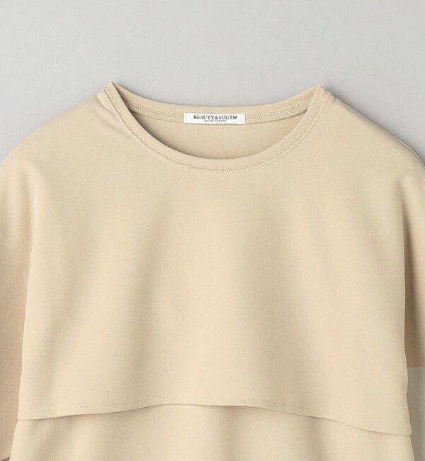 BEAUTY&YOUTH UNITED ARROWS「【WEB限定 Wardrobe DAILY MINIMAL】ケープフリル レイヤーカットソー」|Tシャツ・カットソー|