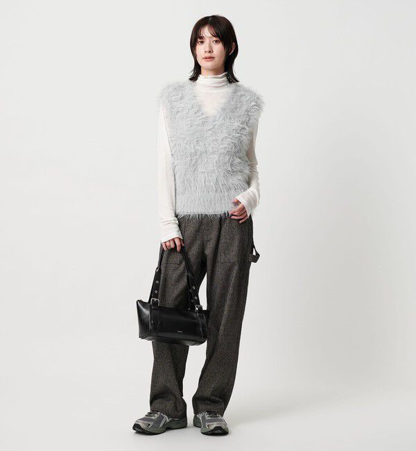 BEAUTY&YOUTH UNITED ARROWS「【WEB限定】フェザーヤーン ラメニット 2WAYベスト」|ニット・セーター|