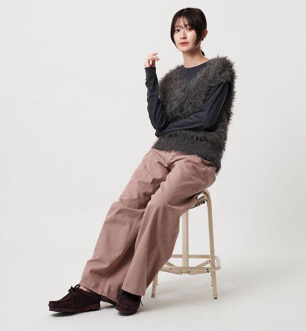 BEAUTY&YOUTH UNITED ARROWS「【WEB限定】フェザーヤーン ラメニット 2WAYベスト」|ニット・セーター|
