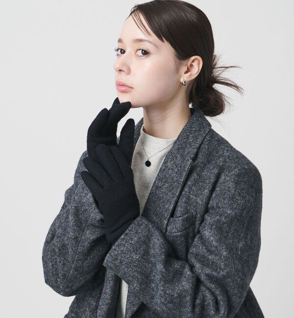 BEAUTY&YOUTH UNITED ARROWS「カラー ジャージー リブ グローブ」|手袋|