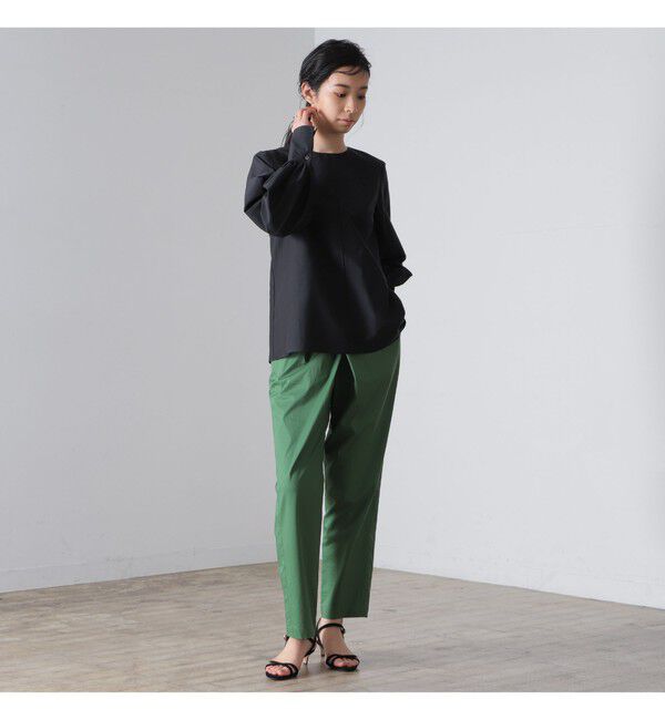 Demi-Luxe BEAMS 「AK+1 / シルクコットン ブラウス」|シャツ・ブラウス|