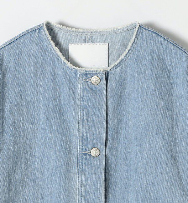 SHIPS any「SHIPS any: ノーカラー デニム ブルゾン［SHIPS any DENIM］」|デニムジャケット|