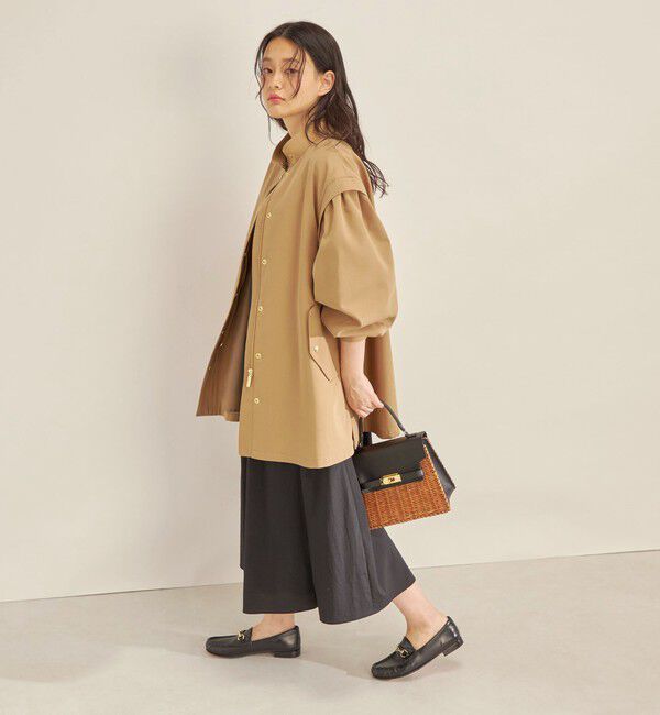SHIPS for women「強撚 ギャバ スタンドカラー ハーフ コート ◇」|その他|
