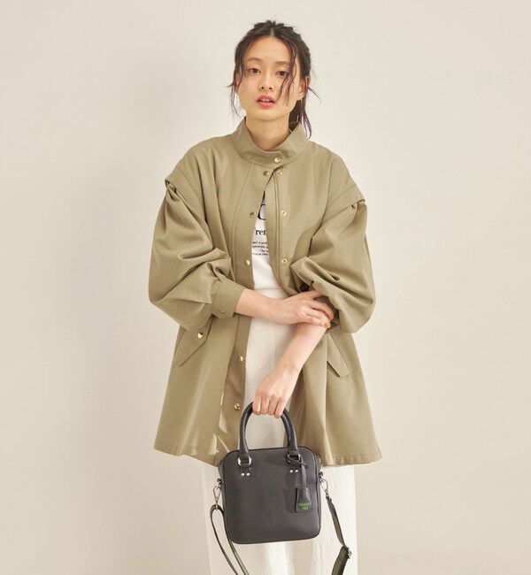 SHIPS for women「強撚 ギャバ スタンドカラー ハーフ コート ◇」|その他|