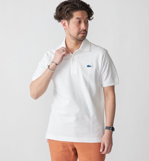 SHIPS「【SHIPS別注】LACOSTE: NEW 70's ドロップテイル ポロシャツ」|Tシャツ・カットソー|ホワイト