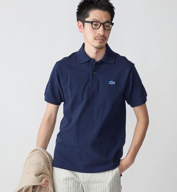 SHIPS「【SHIPS別注】LACOSTE: NEW 70's ドロップテイル ポロシャツ」|Tシャツ・カットソー|ネイビー