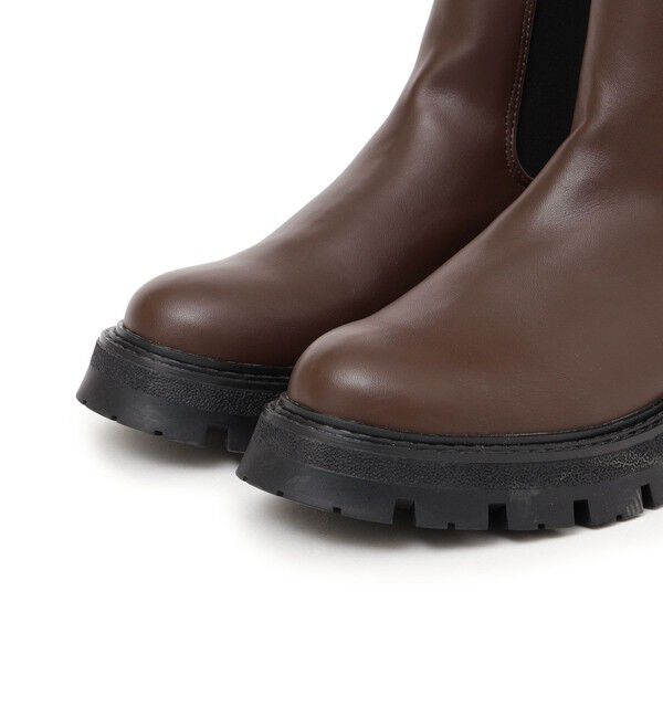 SHIPS any「【WEB限定】SHIPS any: トラックソール サイドゴア ブーツ 24FW」|ショートブーツ|