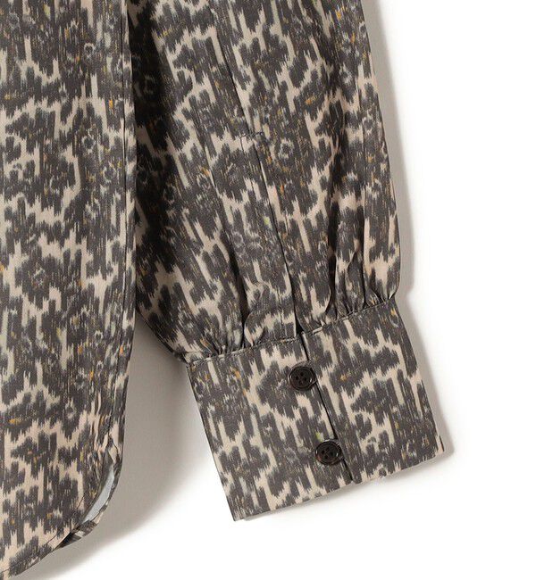 SHIPS Colors 「SHIPS Colors:〈洗濯機可能〉MULHOUSE レオパード ボータイ ブラウス」|シャツ・ブラウス|