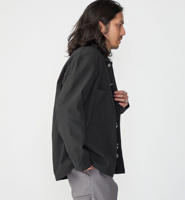 SHIPS「SHIPS: ハイツイストヤーン コットン ミリタリー シャツ アウター」|ミリタリージャケット|