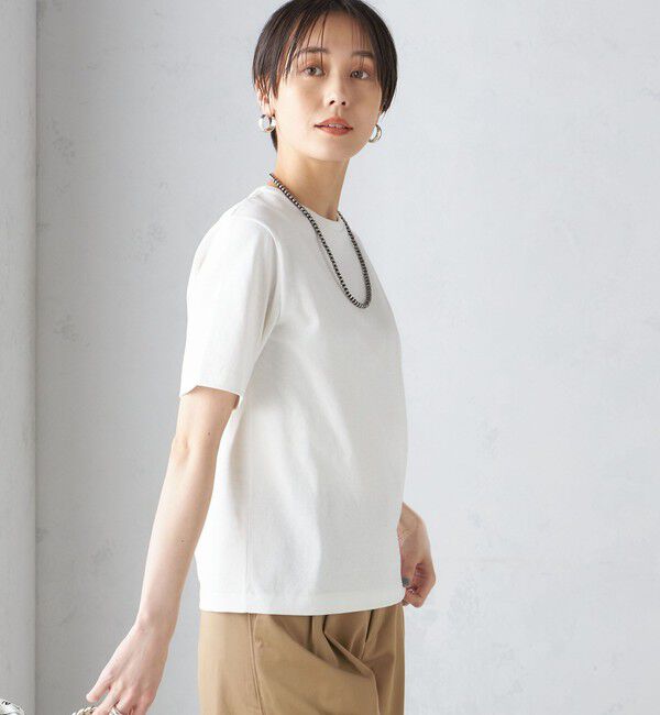 SHIPS for women「〈手洗い可能〉ベーシック TEE」|Tシャツ・カットソー|