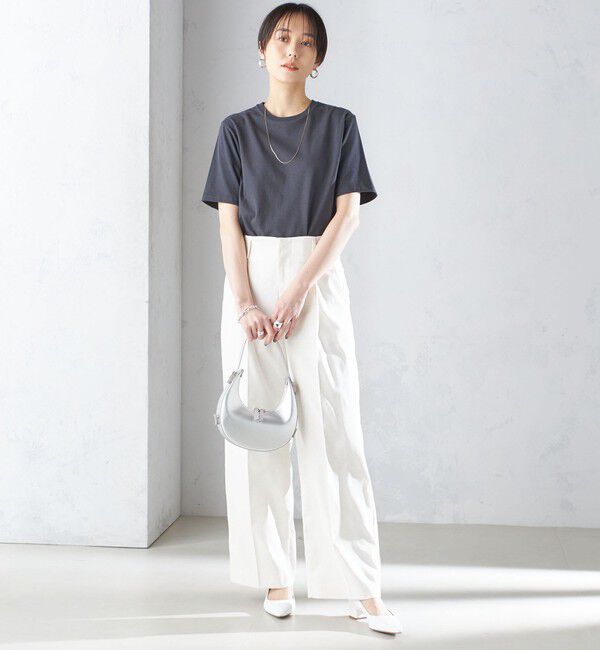 SHIPS for women「〈手洗い可能〉ベーシック TEE」|Tシャツ・カットソー|