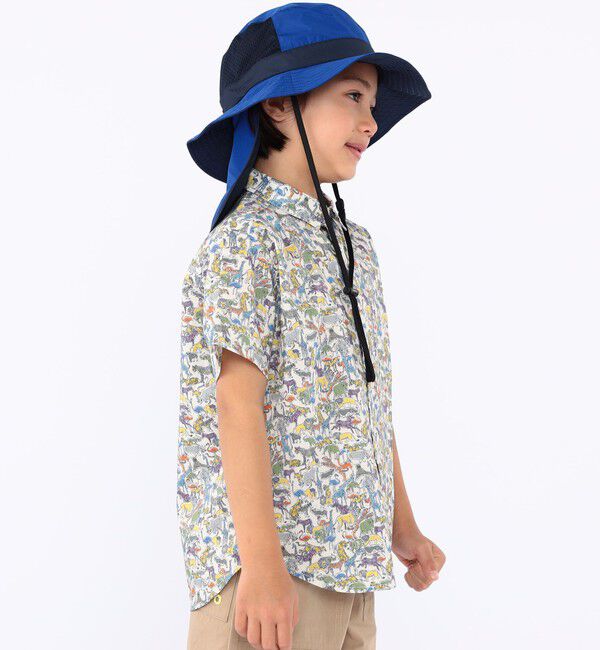 SHIPS KIDS「SHIPS KIDS:100～130cm / リバティ プリント 半袖 シャツ」|シャツ・ブラウス|
