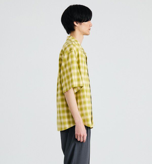 SHIPS「City Ambient Products: オープン カラー オンブレ チェック シャツ」|シャツ・ブラウス|