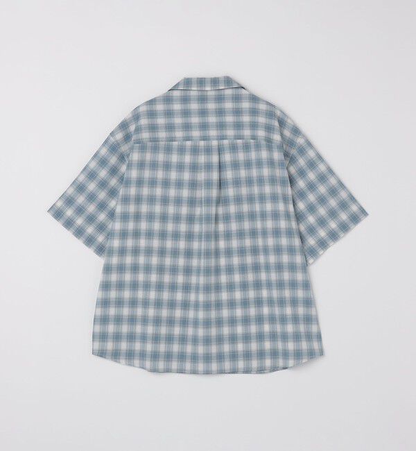 SHIPS「City Ambient Products: オープン カラー オンブレ チェック シャツ」|シャツ・ブラウス|