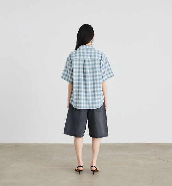 SHIPS「City Ambient Products: オープン カラー オンブレ チェック シャツ」|シャツ・ブラウス|