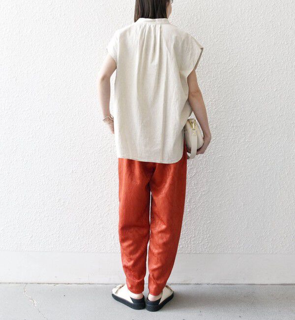 SHIPS any「SHIPS any:〈洗濯機可能〉サテン ジャカード テーパード イージー パンツ」|その他|