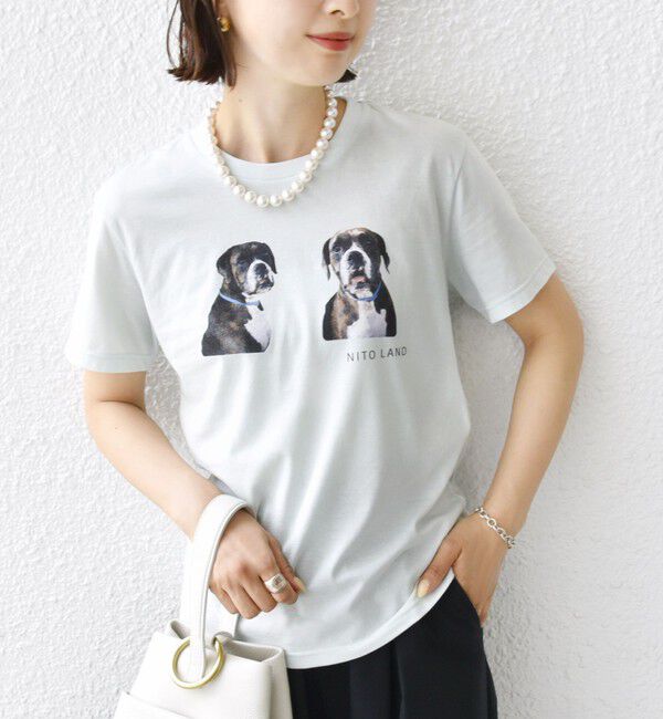 SHIPS for women「【SHIPS別注】ACASAM: フォト TEE」|Tシャツ・カットソー|ライトブルー