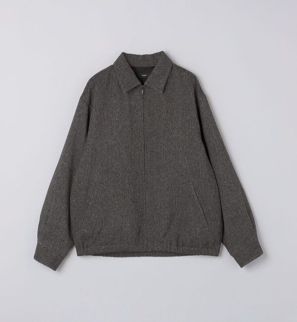 SHIPS「SHIPS:〈手洗い可能〉メランジ ジップ ブルゾン」|ブルゾン・スタジャン|グレー系