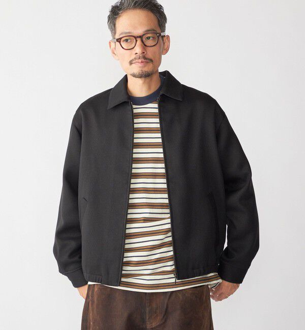 SHIPS「SHIPS:〈手洗い可能〉メランジ ジップ ブルゾン」|ブルゾン・スタジャン|