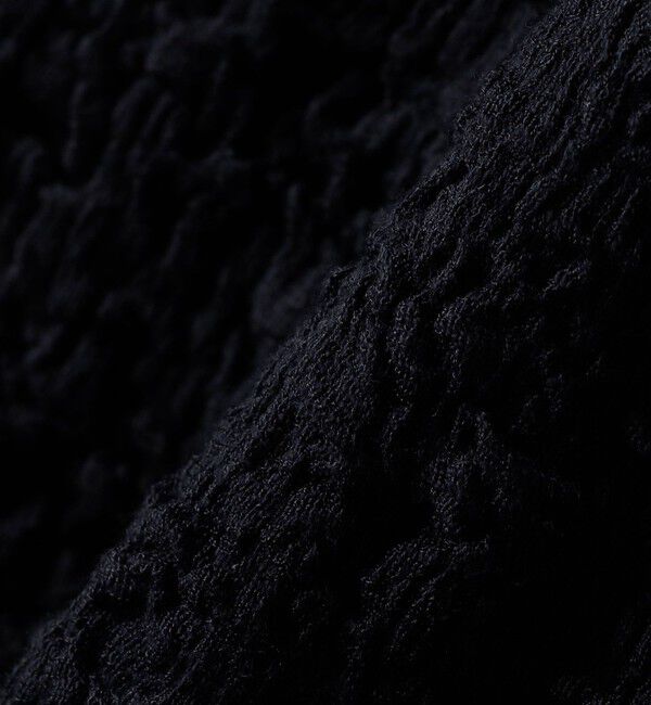 SHIPS for women「assiette:〈手洗い可能〉シャーリング レース プルオーバー」|Tシャツ・カットソー|