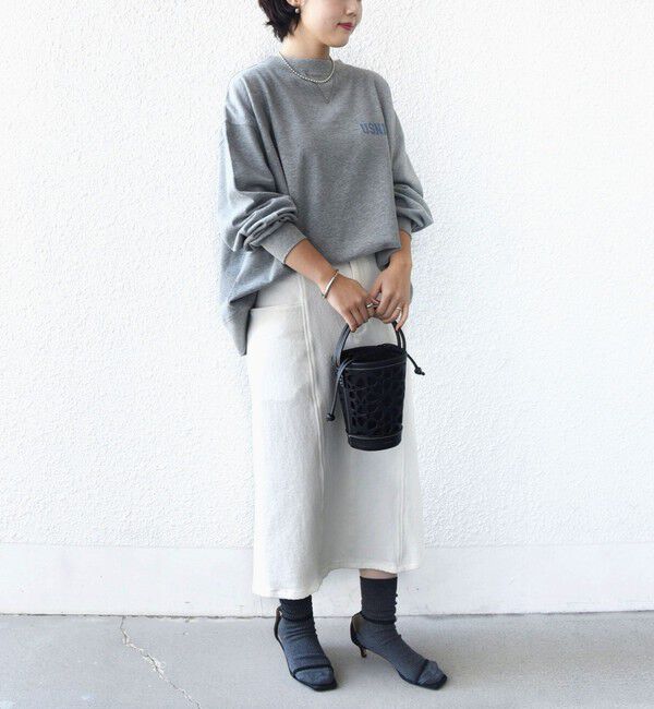 SHIPS for women「《予約》〈手洗い可能〉ルーズ デニム サイド ポケット スカート」|スカート|