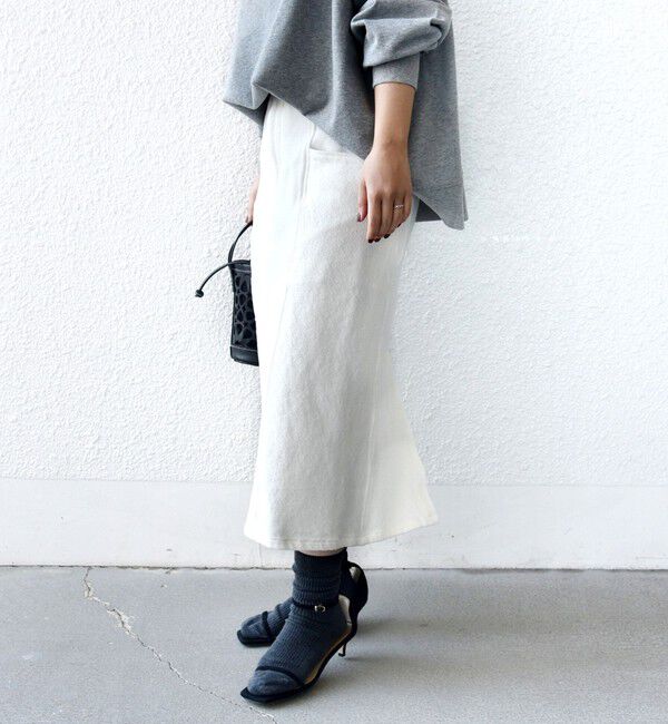 SHIPS for women「《予約》〈手洗い可能〉ルーズ デニム サイド ポケット スカート」|スカート|