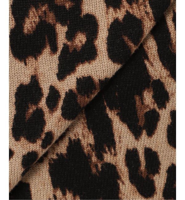 新品OUTDOOR PRODUCTSレオパード プリントクルーネックカーディガン レオパード プリントクルーネックカーディガン（OUTDOOR PRODUCTS