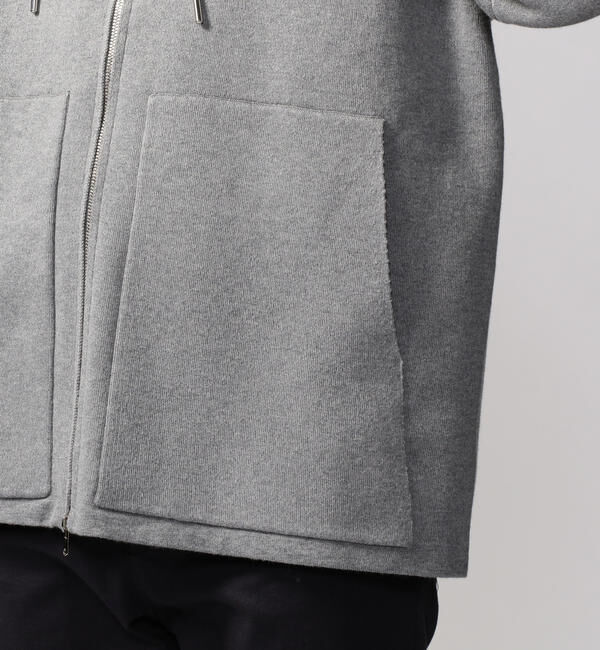 CABaN「CABaN コットンカシミヤ ジップパーカ」|ニット・セーター|