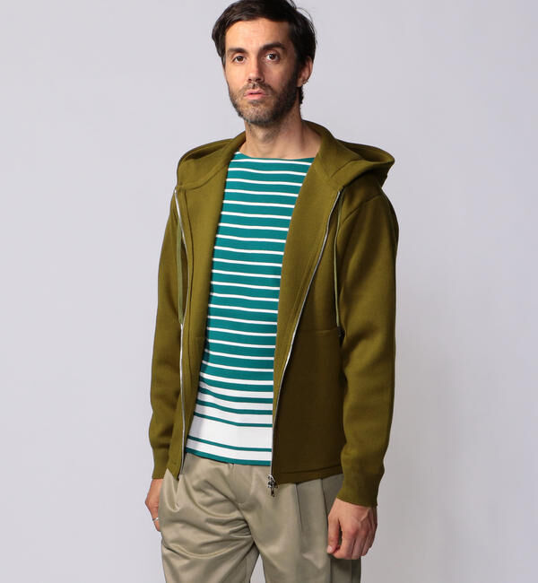 CABaN「CABaN コットンカシミヤ ジップパーカ」|ニット・セーター|