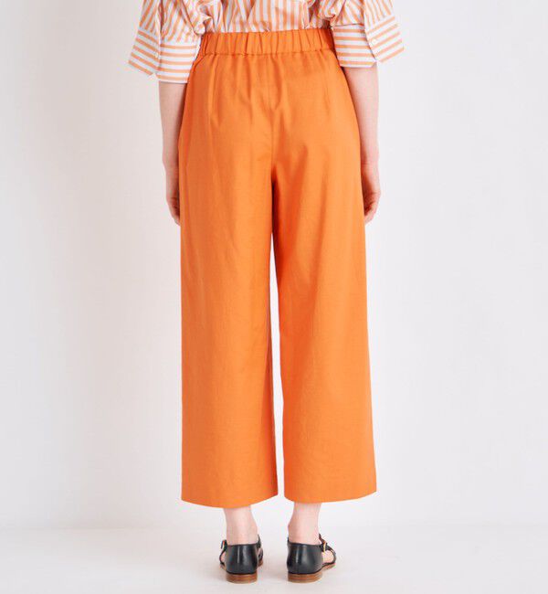 MACPHEE「コットンレーヨンストレッチ セミワイドクロップドパンツ」|その他|