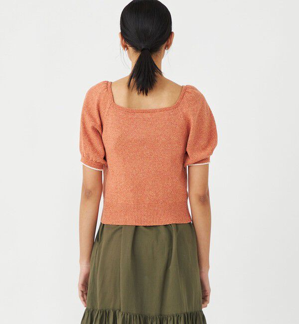 MACPHEE「ローシルク パフスリーブプルオーバー」|ニット・セーター|