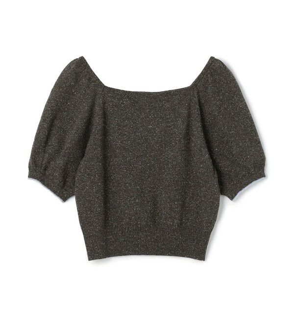 MACPHEE「ローシルク パフスリーブプルオーバー」|ニット・セーター|59 ダークグリーン