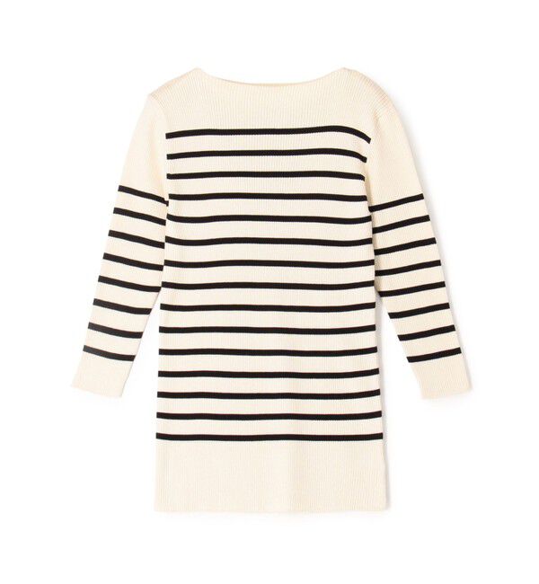 GALERIE VIE「ギザコットンリブ ボートネックプルオーバー」|ニット・セーター|16 オフホワイト系