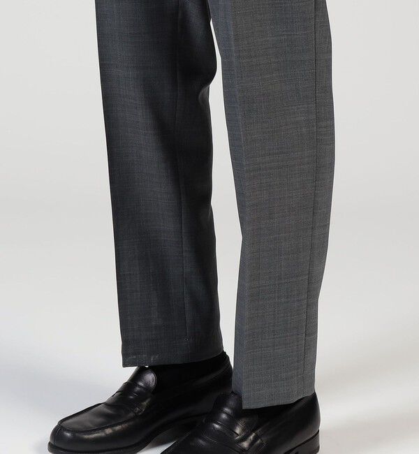 TOMORROWLAND MENS「Super120'sウールポリエステル 1プリーツイージースラックス」|スラックス|