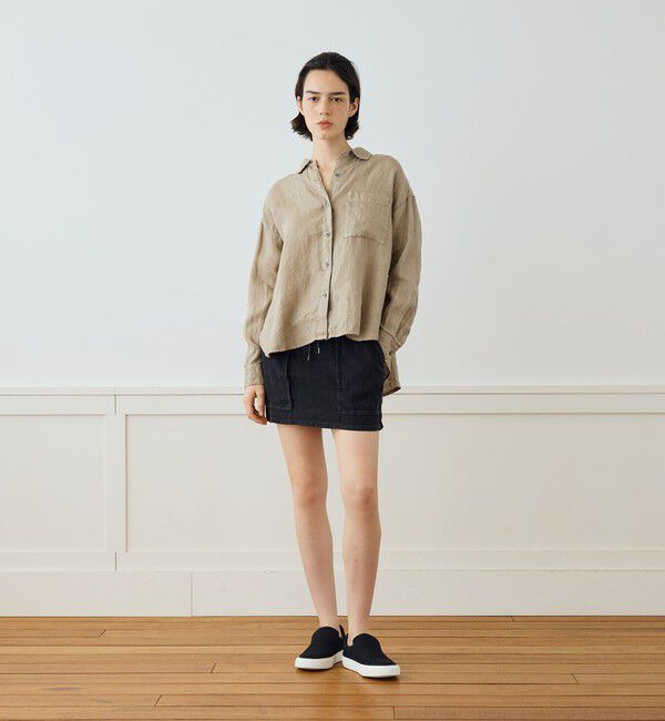 JAMES PERSE「ライトウェイトリネン オーバーサイズドシャツ WKO3970」|シャツ・ブラウス|