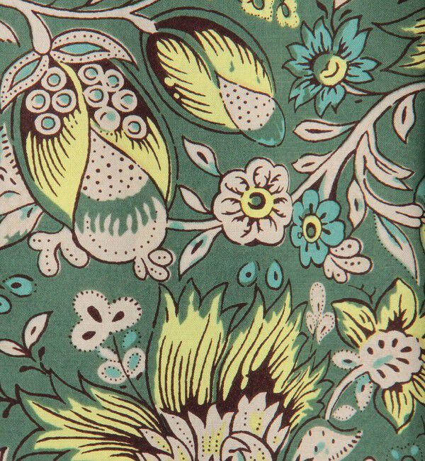 SOULEIADO「レーヨンプリント フリルブラウス」|シャツ・ブラウス|