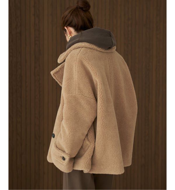 PLAGE ウール100% ブラウンピーコート plage（プラージュ） ピーコート pコート 「追加」HAMILTON PEA コート