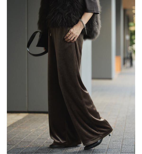 VERMEIL par iena「トリアセベロアパンツ」|その他|