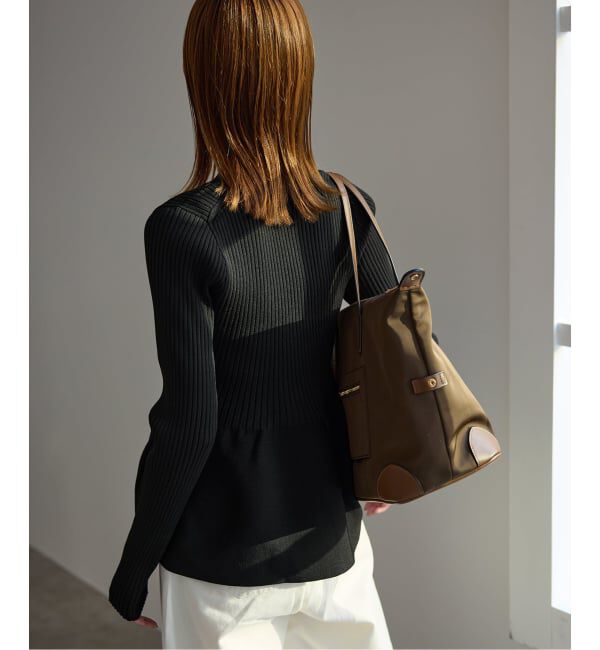 SLOBE IENA「Vネックペプラムカーディガン」|カーディガン|